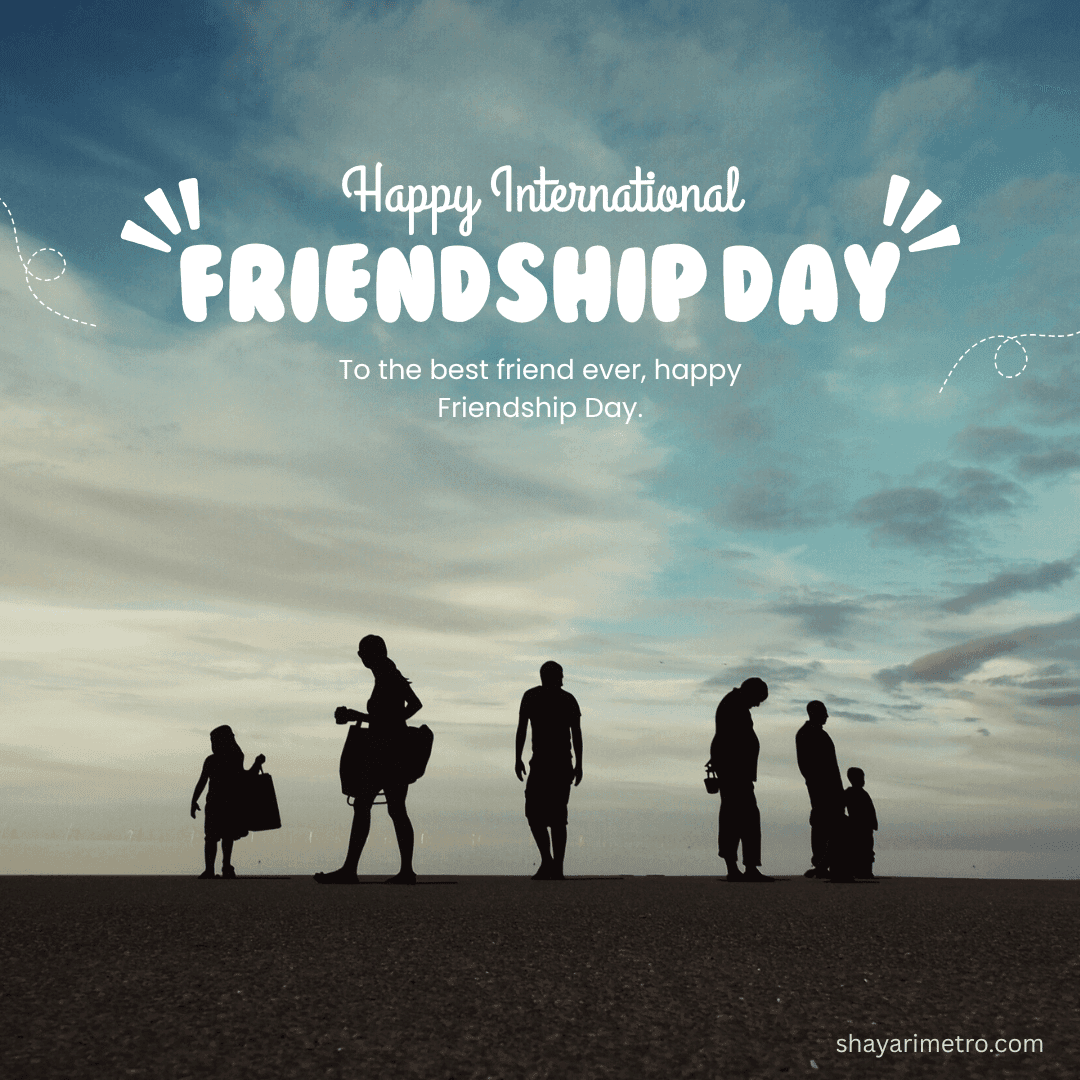 Friendship Day greeting card 3 — Friendship Day wishes in Hindi English | Download free Friendship Day card | ShayariMetro