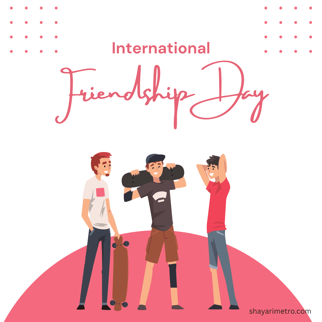 Friendship Day greeting card 5 — Friendship Day wishes in Hindi English | Download free Friendship Day card | ShayariMetro